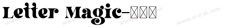 Letter Magic字体转换